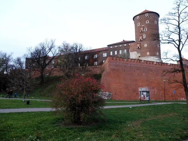 Κάστρο Wawel Κρακοβία Στην Πολωνία — Φωτογραφία Αρχείου