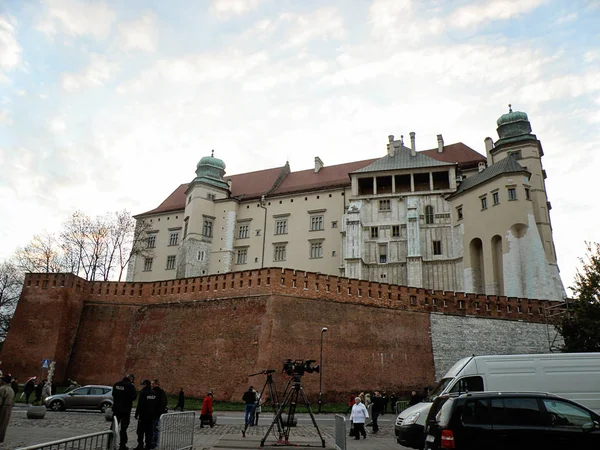 Κάστρο Wawel Κρακοβία Στην Πολωνία — Φωτογραφία Αρχείου