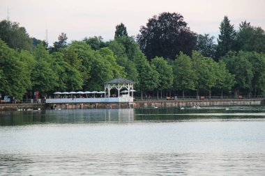 Bregenz, Avusturya Konstanz Gölü çardak Pavyonu ile