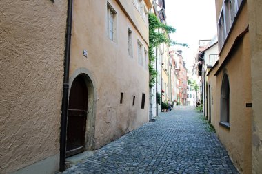 Lindau, Bodensee, Almanya sokaklarında Old Town