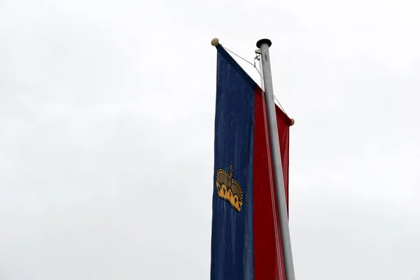 Bandera Liechtenstein — Foto de Stock