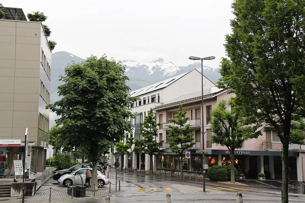 Vaduz Liechtenstein 2016 Straten Vaduz Liechtenstein — Stockfoto