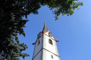 Stein am Rhein 'deki kilise kulesi.
