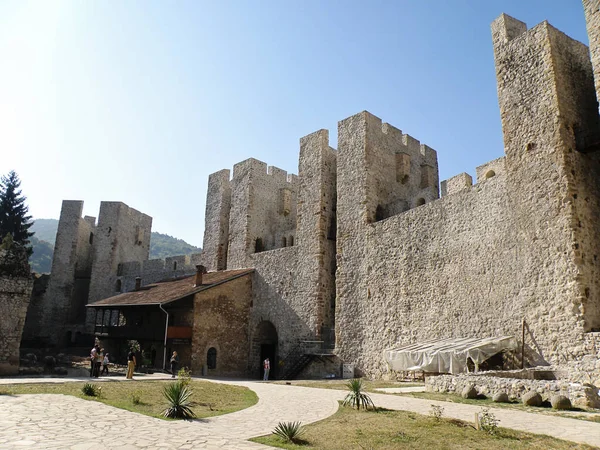 Monastère Forteresse Manasija Serbie — Photo