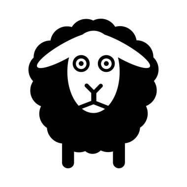 Koyun basit Logo simge