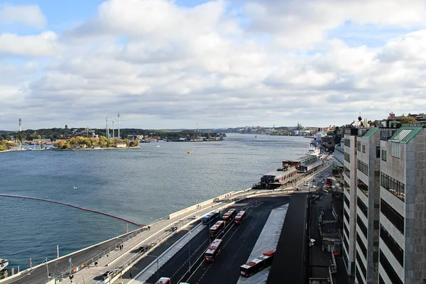 Stockholm Parlament Schweden 2018 Panoramablick Auf Die Ostsee Stockholm City — Stockfoto