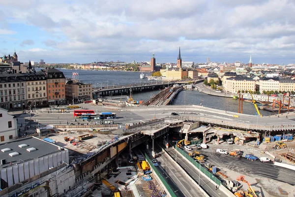 Stockholm Parlament Schweden 2018 Panoramablick Stockholms Infrastruktur Schweden — Stockfoto