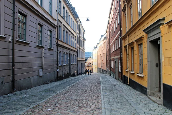 Ulica Sztokholmie Szwecja — Zdjęcie stockowe