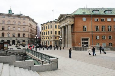 Stockholm, Parlamento, İsveç - 09 30 2018: Stockholm Parlamentosu