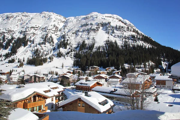 View Lech Arlberg Winter — Stock Photo, Image