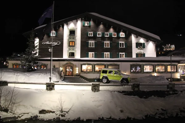 Лех Австрия 2018 Отель Арльберг Зимой Лехе Австрия — стоковое фото