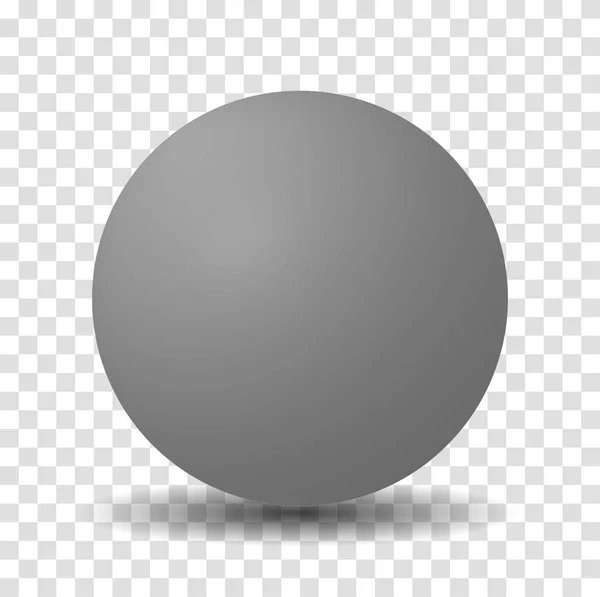 Bola de esfera gris — Vector de stock