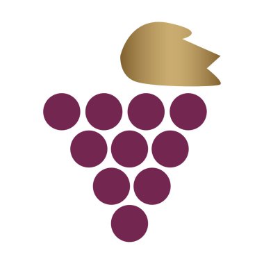 Üzüm veya üzüm Simge İllüstrasyon