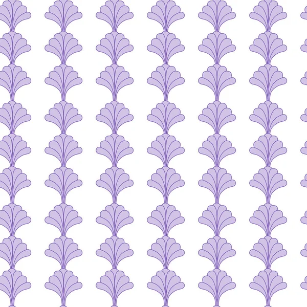 Ładny kwiatowy bezszwowe wzór Design z purpurowe kwiaty na białym — Wektor stockowy