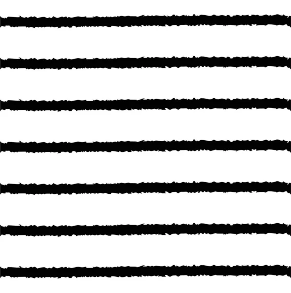 Streifen nahtlose Mustergestaltung in schwarz und weiß — Stockvektor