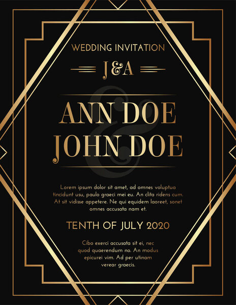 Геометрические украшения в стиле ар-деко
