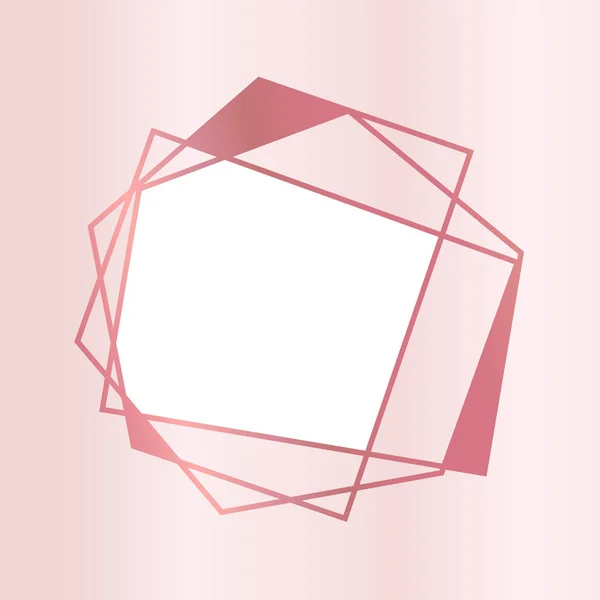 Розовый полигональный треугольник — стоковый вектор