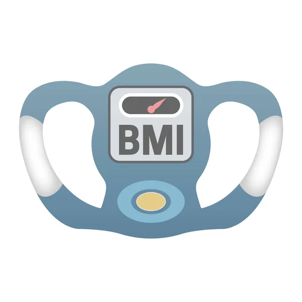 Ilustrace stroje pro výpočet BMI — Stockový vektor