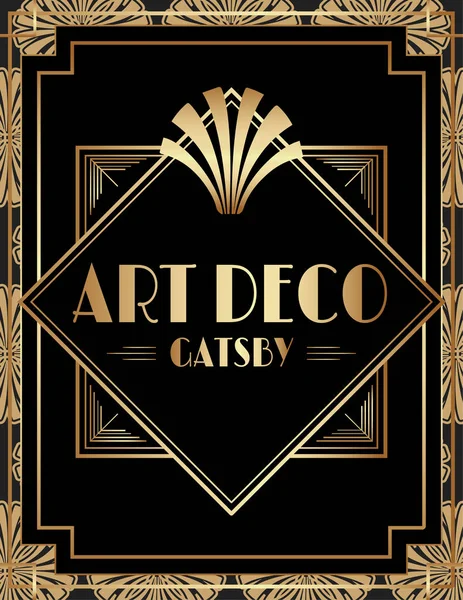 Geometrik Gatsby Art Deco yazdırma gövde tasarımı