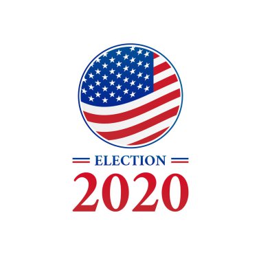 Başkanlık Seçimi 2020 Logo Simgesi İllüstrasyonu 