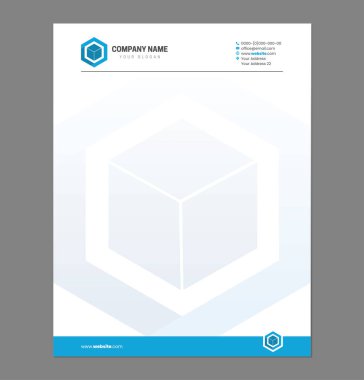 Logolu Boş Harf Başlığı Şablonu