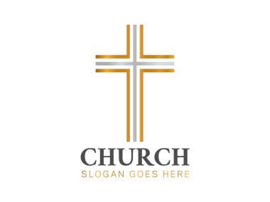 Haçlı Basit Hıristiyan Kilisesi Logosu 