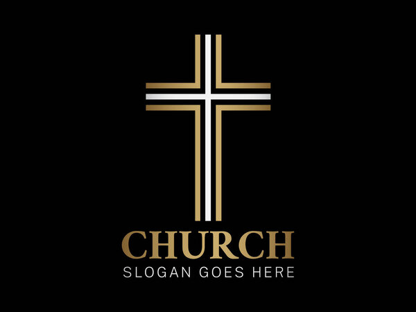 Crhristian Church Logo with Cross 