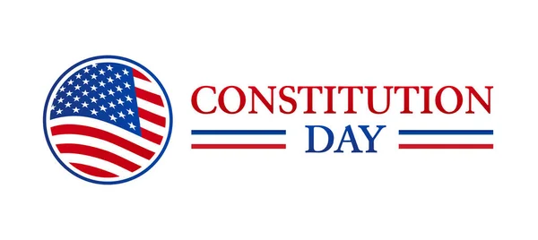 Constitution Day Usa Flag Isolated Icon — Stock Vector