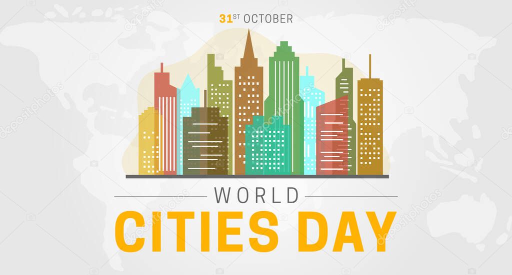 World Cities Day Background Illustration