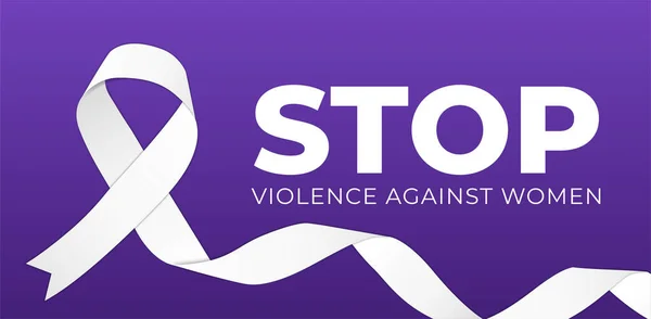 Stop Violence Women Illustration — Stock Vector