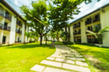 Soyut bulanıklık ve seyahat ve tatil için otel ve tatil arka plan defocused