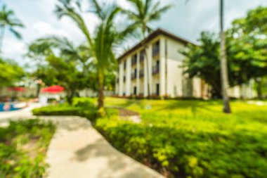 Soyut bulanıklık ve seyahat ve tatil için otel ve tatil arka plan defocused