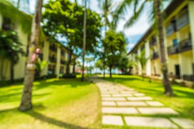 Soyut bulanıklık ve seyahat ve tatil için otel ve tatil arka plan defocused