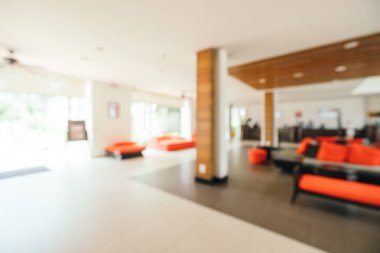 Soyut bulanıklık ve ufuk lobi ve arka plan için otel iç