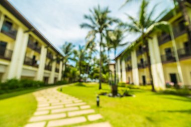 Soyut bulanıklık ve seyahat ve tatil için otel ve tatil arka plan defocused