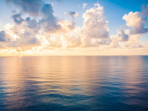 Krásný Letecký Pohled Pláž Moře Nebo Oceán Koh Samui Thajsko — Stock fotografie