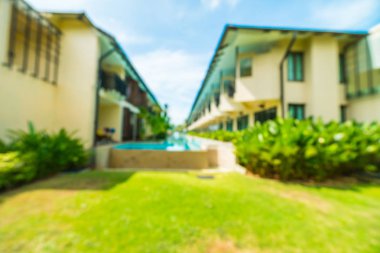 Soyut bulanıklık ve seyahat ve tatil için otel ve tatil arka plan defocused