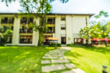 Soyut bulanıklık ve seyahat ve tatil için otel ve tatil arka plan defocused