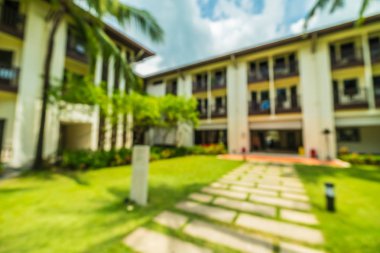 Soyut bulanıklık ve seyahat ve tatil için otel ve tatil arka plan defocused