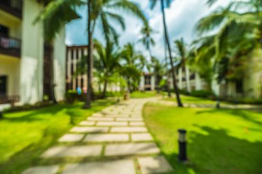 Soyut bulanıklık ve seyahat ve tatil için otel ve tatil arka plan defocused