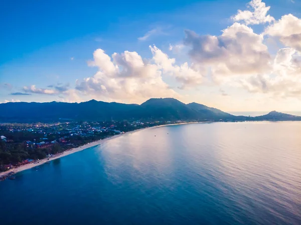 Hermosa Vista Aérea Playa Mar Océano Isla Koh Samui Tailandia — Foto de Stock