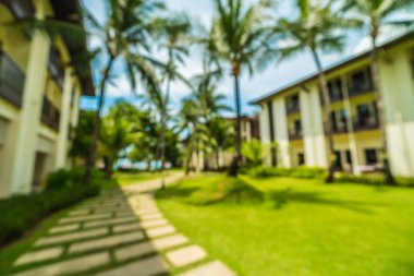 Soyut bulanıklık ve seyahat ve tatil için otel ve tatil arka plan defocused