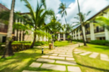 Soyut bulanıklık ve seyahat ve tatil için otel ve tatil arka plan defocused