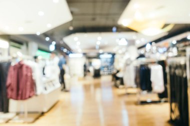 Arkaplan için mağaza içi soyut bulanıklık ve odaklanmış alışveriş merkezi