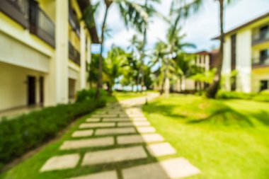 Soyut bulanıklık ve seyahat ve tatil için otel ve tatil arka plan defocused