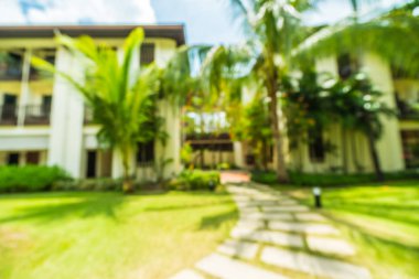 Soyut bulanıklık ve seyahat ve tatil için otel ve tatil arka plan defocused