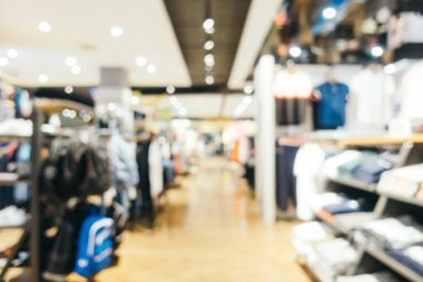 Arkaplan için mağaza içi soyut bulanıklık ve odaklanmış alışveriş merkezi