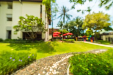 Soyut bulanıklık ve seyahat ve tatil için otel ve tatil arka plan defocused