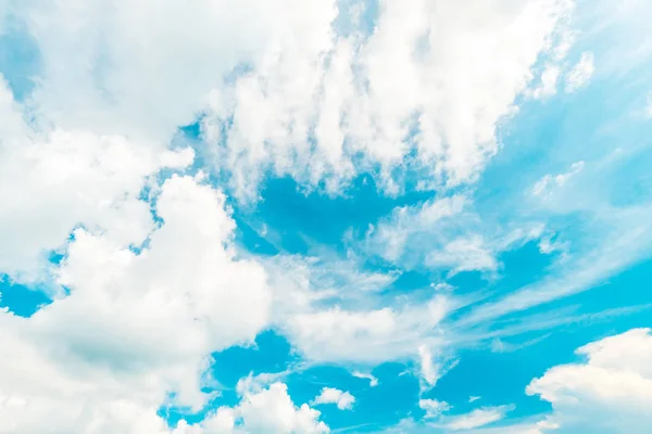 Beautiful White Cloud Blue Sky Background — Stock Photo, Image