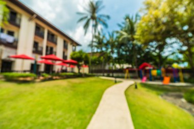 Soyut bulanıklık ve seyahat ve tatil için otel ve tatil arka plan defocused